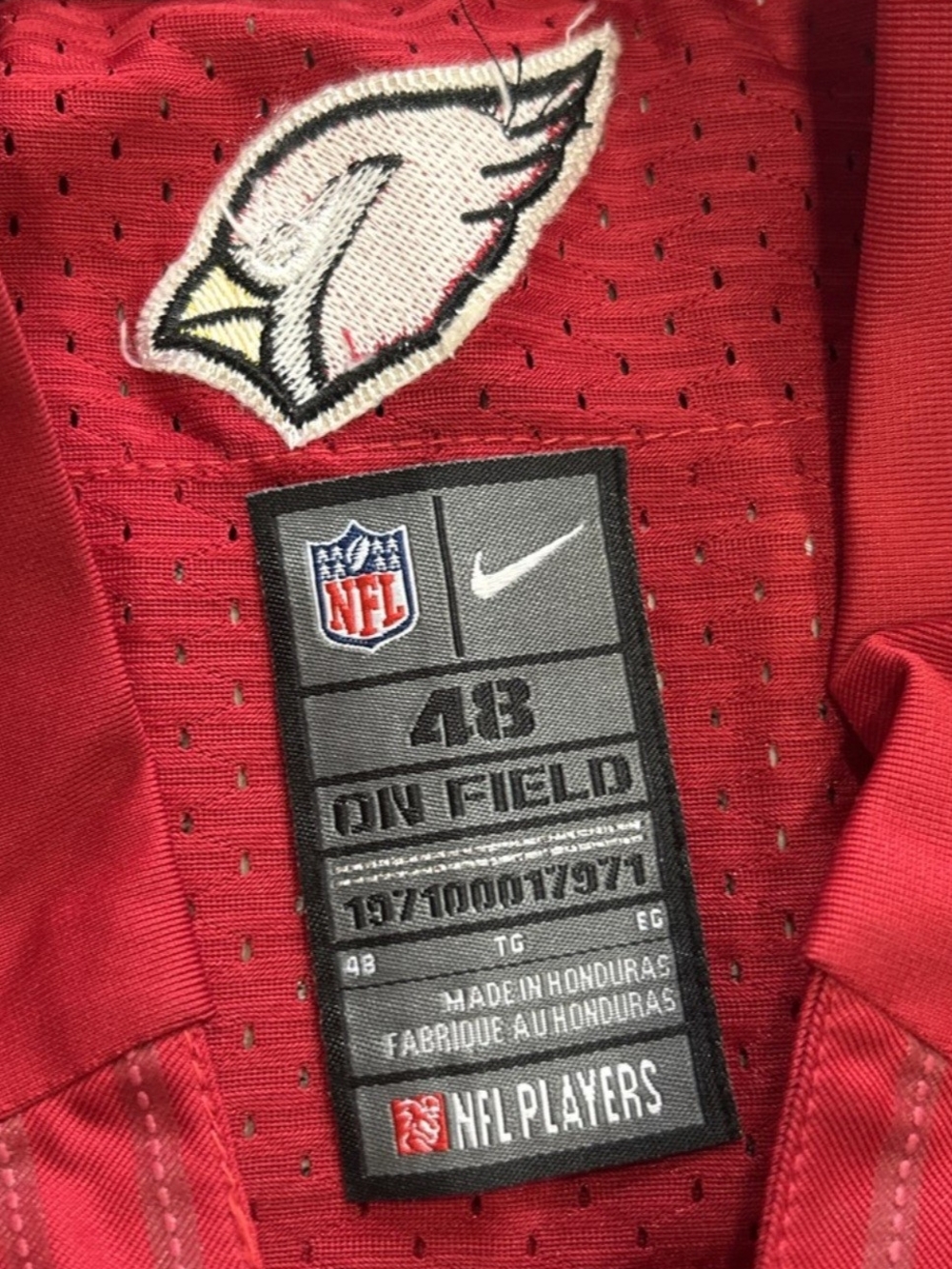 Authentic Cardinals Jersey #32 Mathieu - Picture 4 of 4
